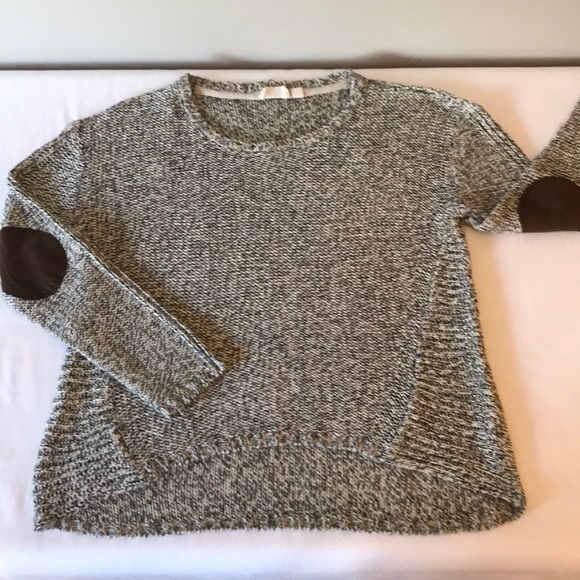 retrod Sweaters - Retrod Hi-Low Sweater with Elbow Patches